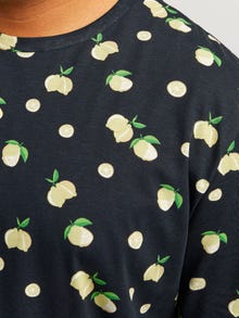 Jack & Jones Plus Size T-shirt All Over Print -Black - 12254908