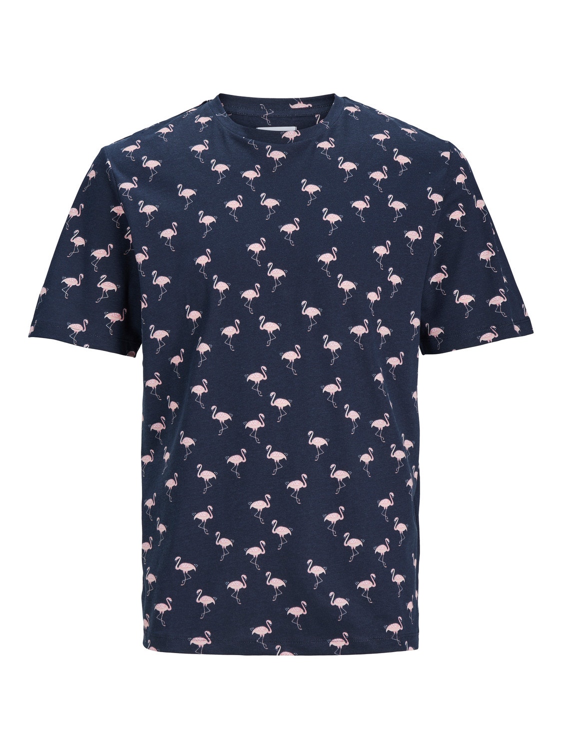 Jack & Jones Plus Size All-Over Print T-shirt -Navy Blazer - 12254908