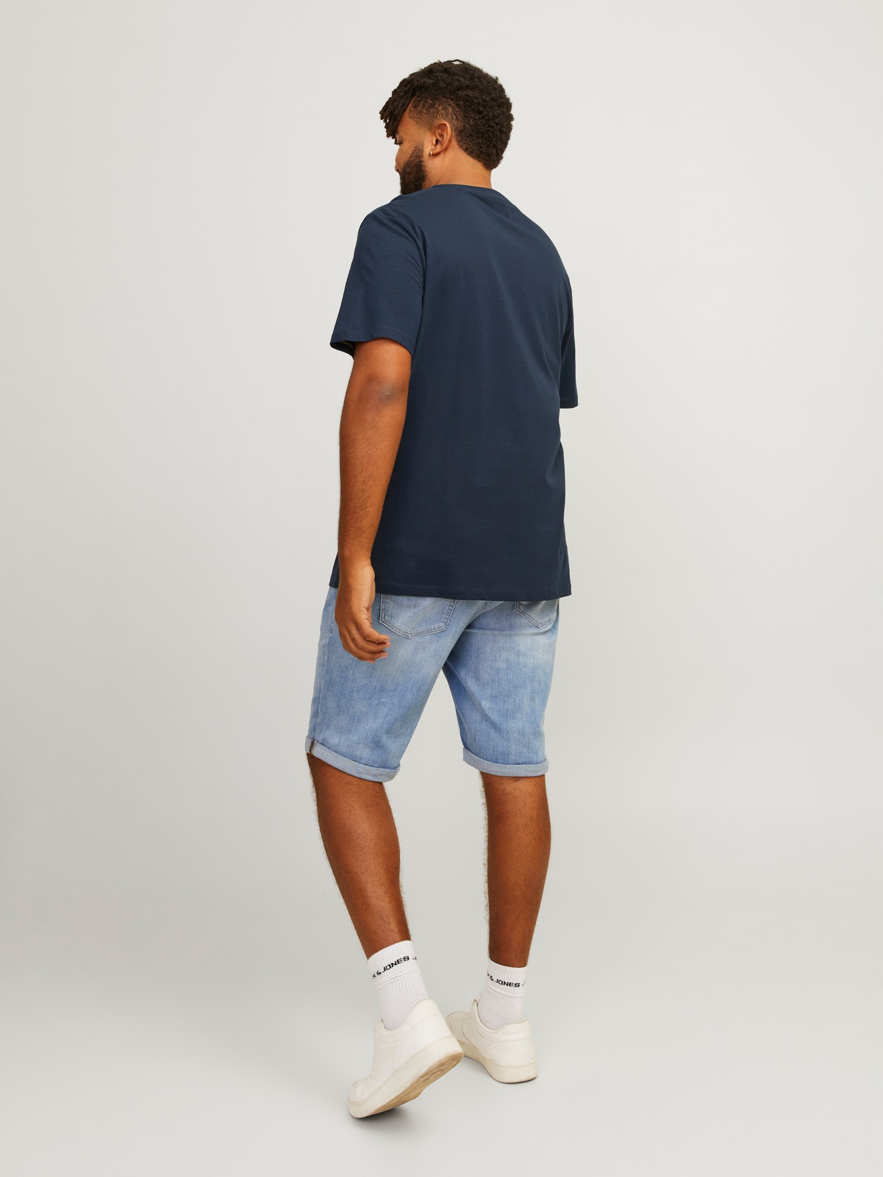 Jack & Jones Plus Size T-shirt Estampar -Navy Blazer - 12254909