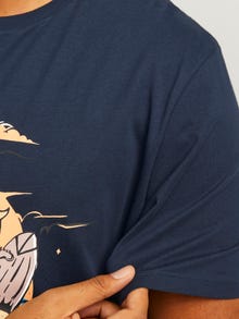 Jack & Jones Plus Size Painettu T-paita -Navy Blazer - 12254909
