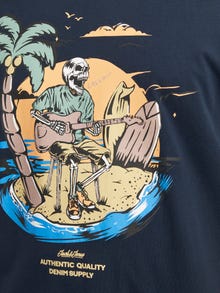Jack & Jones Plus Size Gedrukt T-shirt -Navy Blazer - 12254909