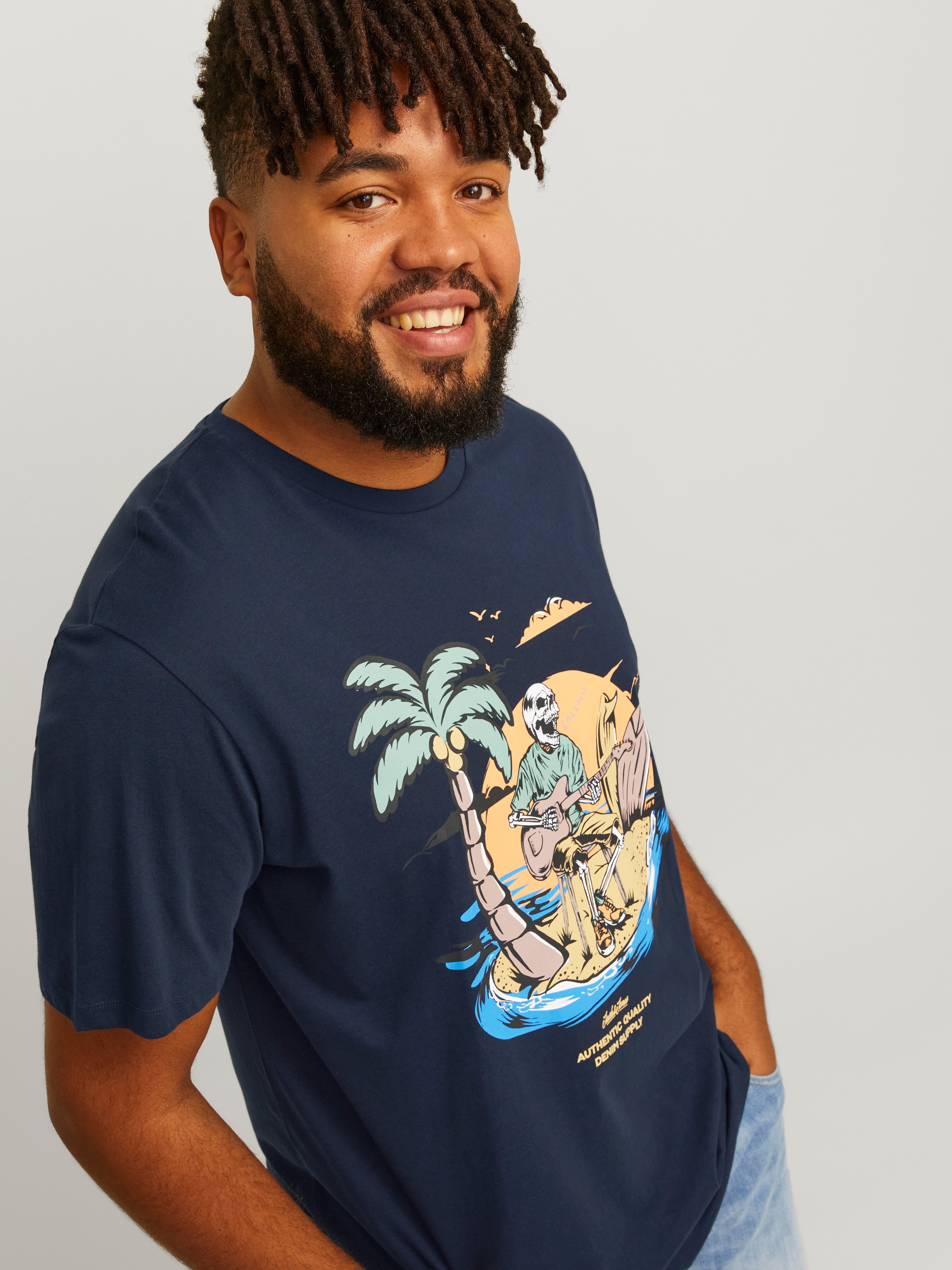 Jack & Jones Plus Size Printed T-shirt - 12254909