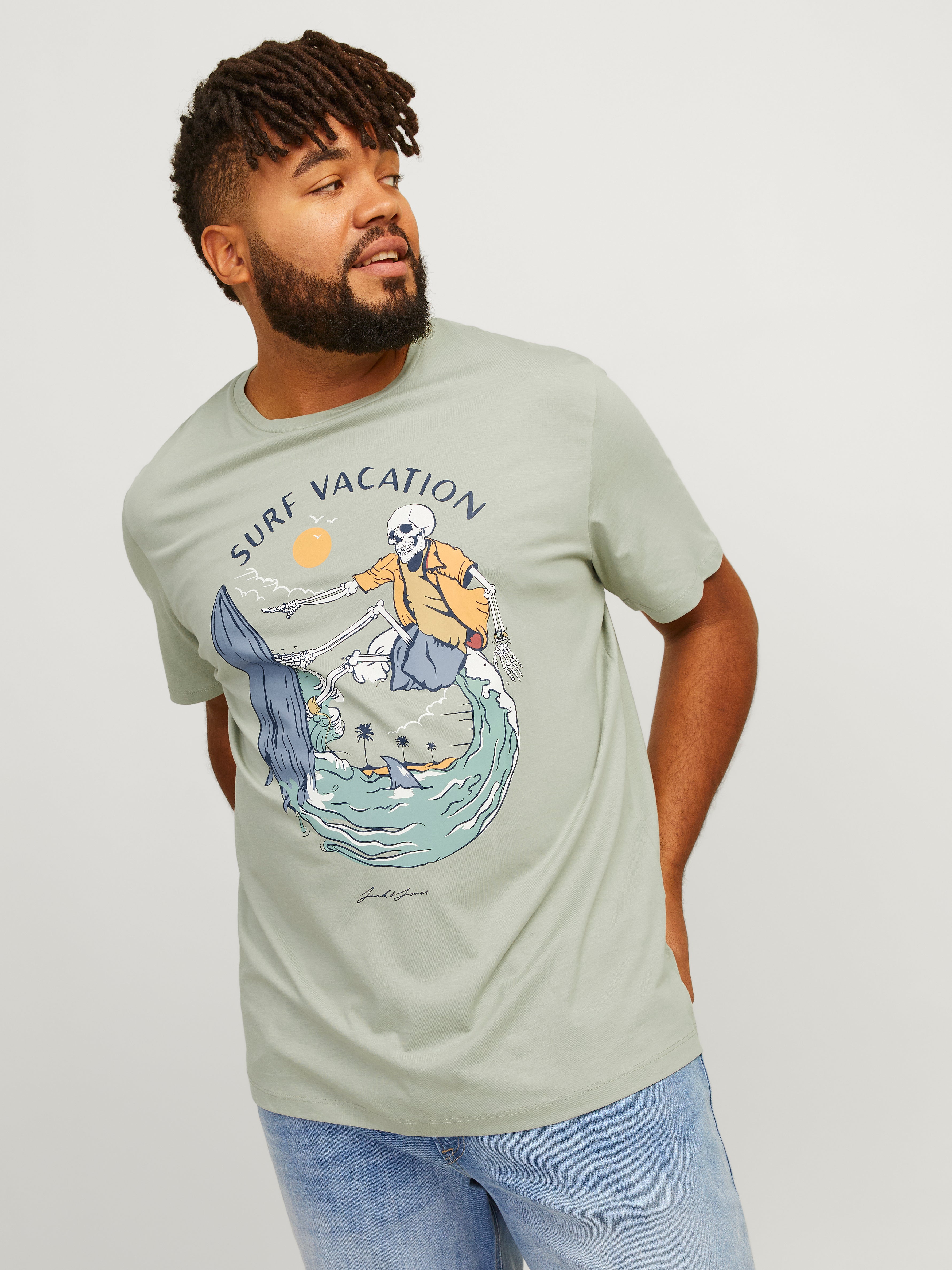 Jack & Jones Plus Size Printed T-shirt - 12254909