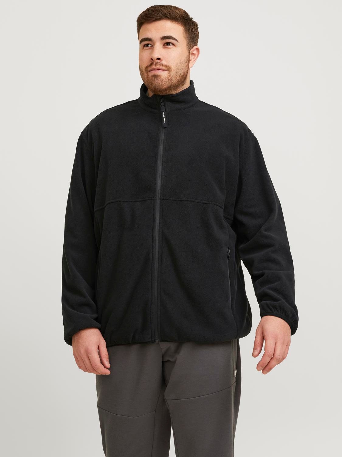 Jack & Jones Plus Size Fleece jacket -Black - 12254917