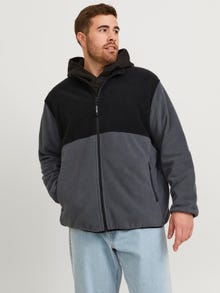 Jack & Jones Plus Size Fleece jakke -Ombre Blue - 12254917
