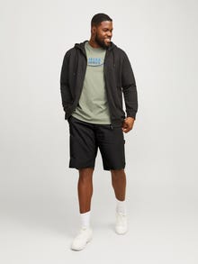Jack & Jones Plus Size Regular Fit Shorts med normal passform -Black - 12254927