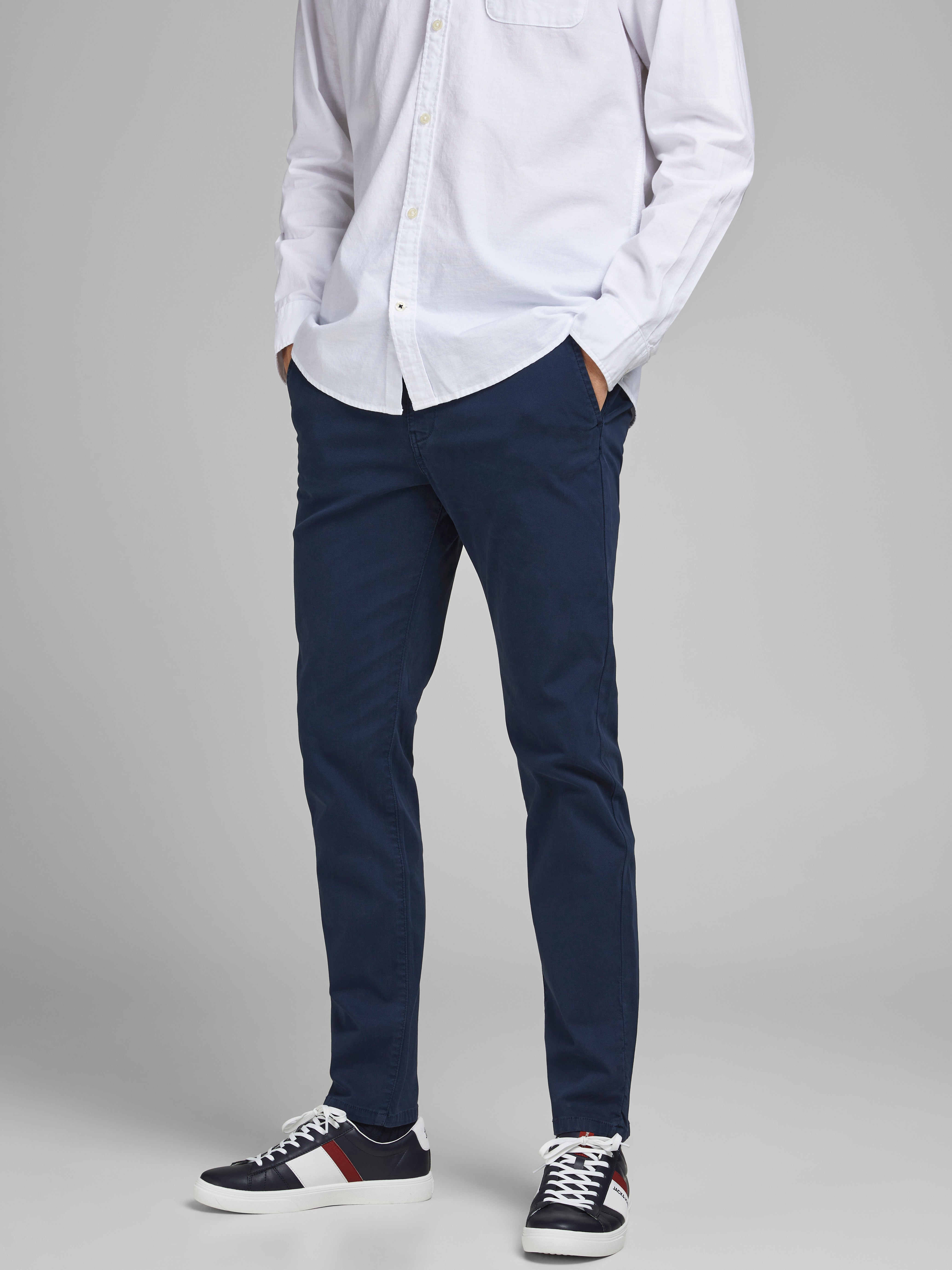 Slim Fit Chino Hose | Dunkelblau | Jack & Jones®