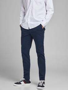 Jack & Jones Slim Fit Spodnie chino -Navy Blazer - 12254931