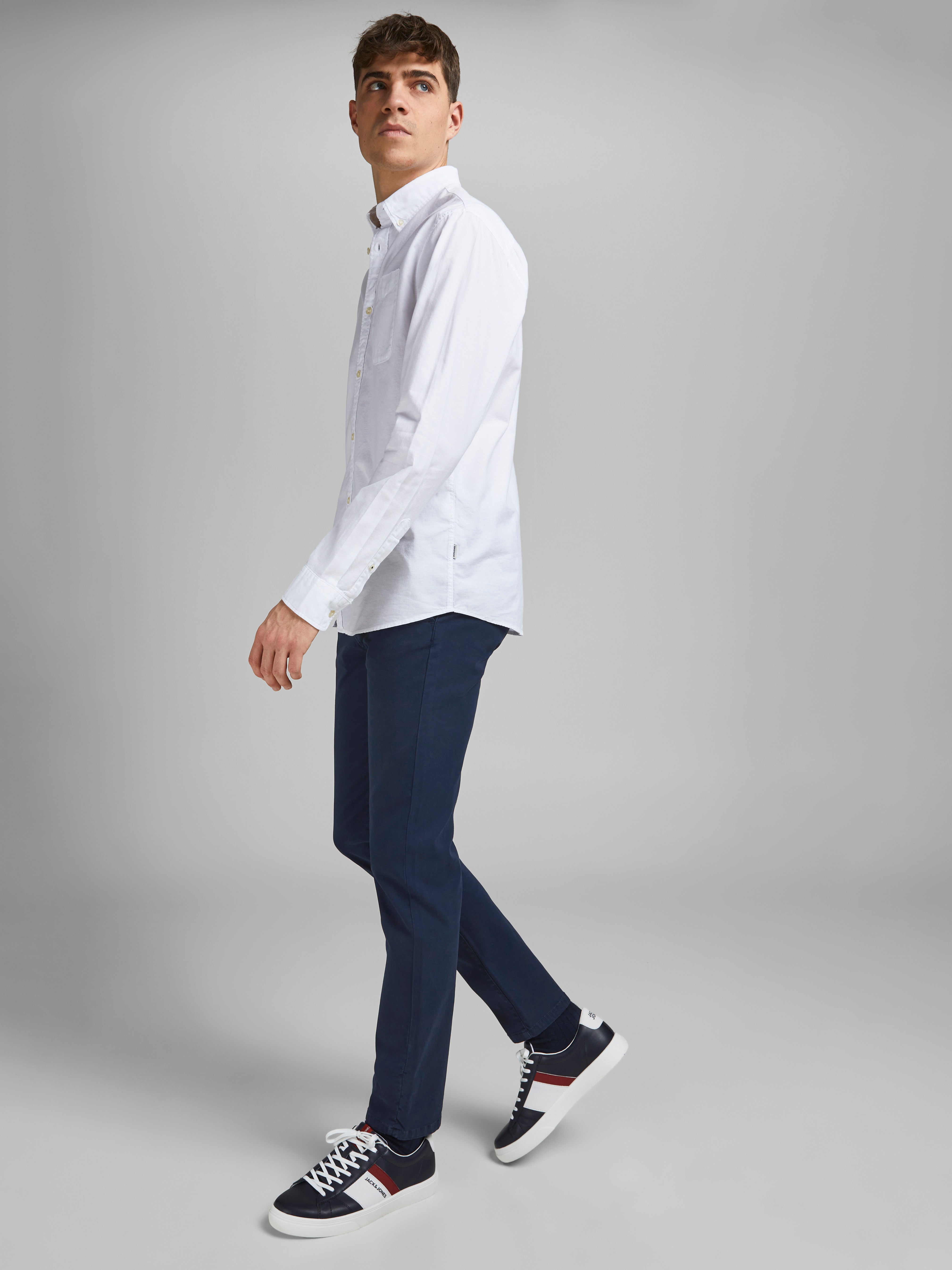 Slim Fit Chino Hose | Dunkelblau | Jack & Jones®