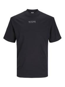 Jack & Jones Potištěný Kruhový výstřih Tričko -Black - 12254988