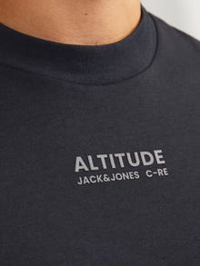 Jack & Jones Printed Crew neck T-shirt -Black - 12254988