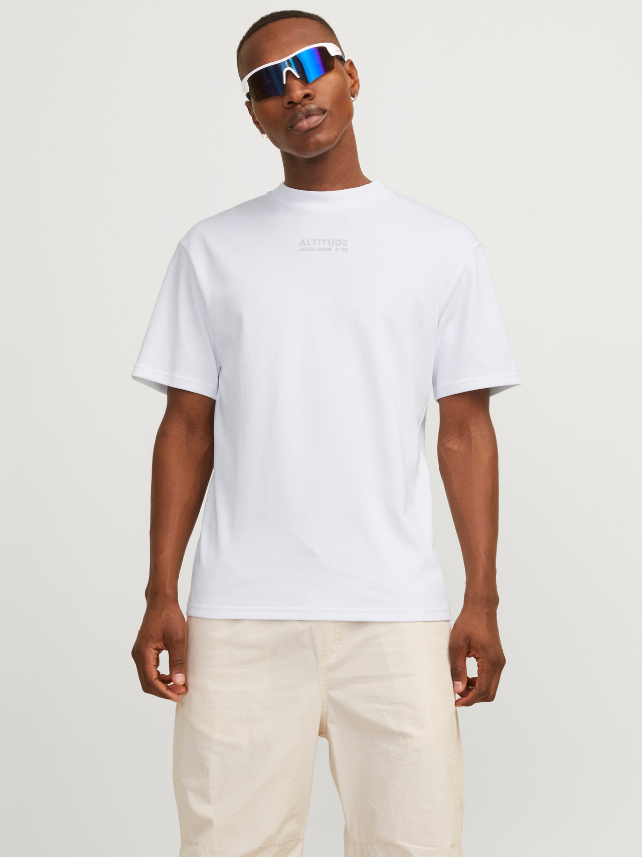 Jack & Jones Gedruckt Rundhals T-shirt -White - 12254988