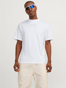 Jack & Jones Gedrukt Ronde hals T-shirt -White - 12254988