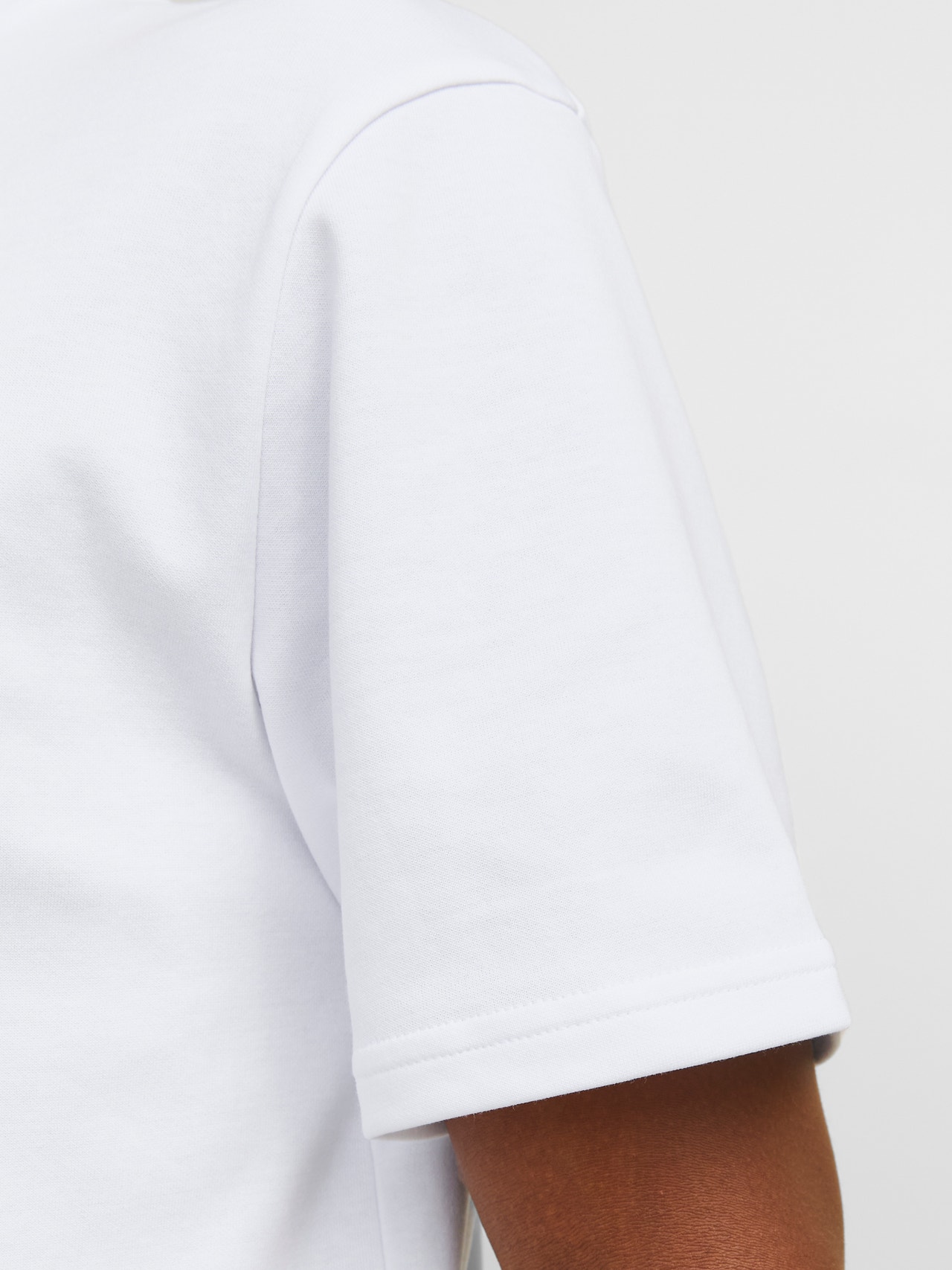 Jack & Jones Printed Crew neck T-shirt -White - 12254988