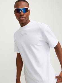 Jack & Jones Printed Crew neck T-shirt -White - 12254988