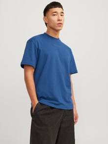 Jack & Jones Gedrukt Ronde hals T-shirt -Ensign Blue - 12254988