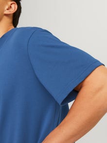 Jack & Jones Painettu Pyöreä pääntie T-paita -Ensign Blue - 12254988