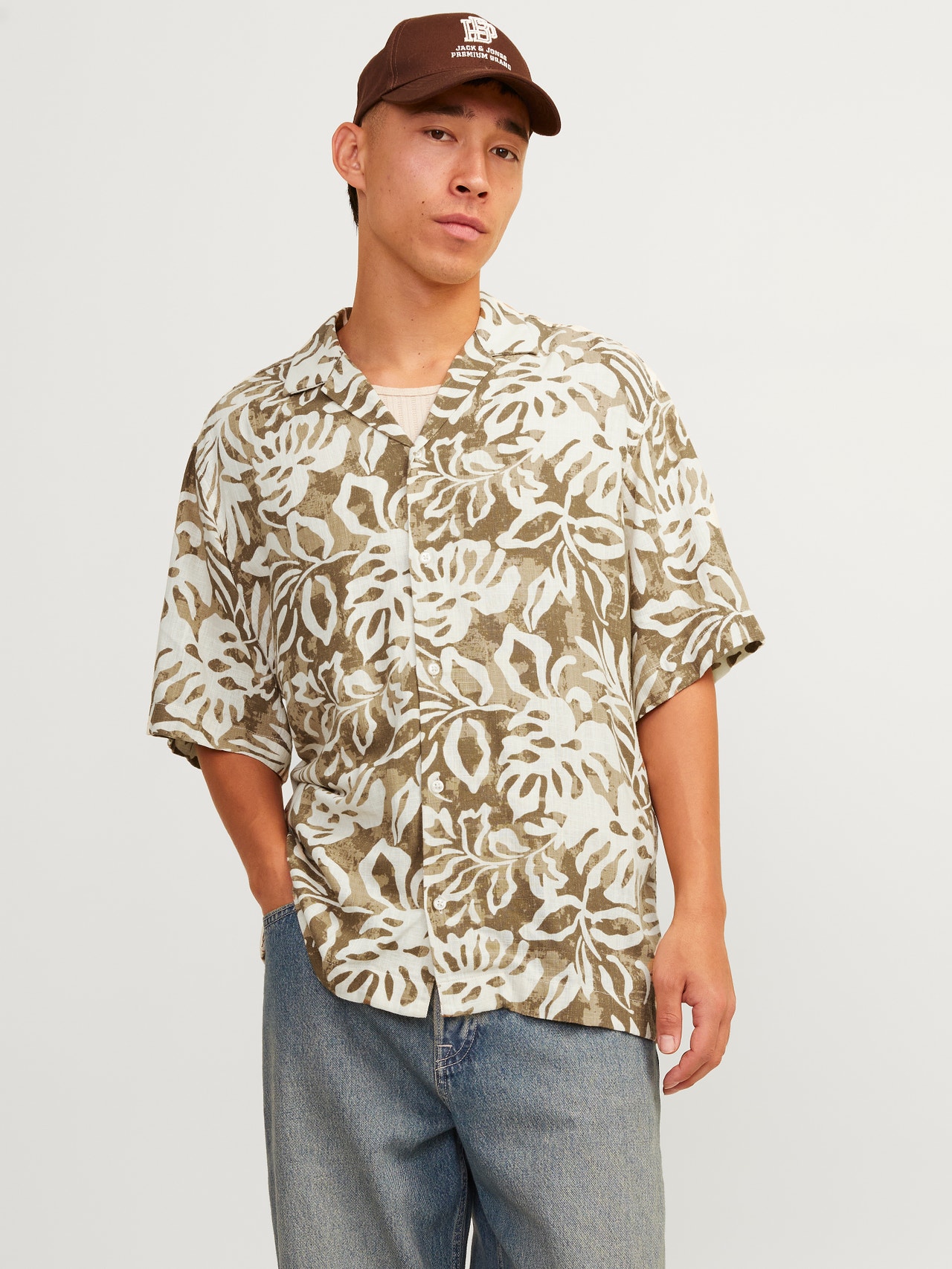 Jack & Jones Camicia Relaxed Fit -Tannin - 12254991