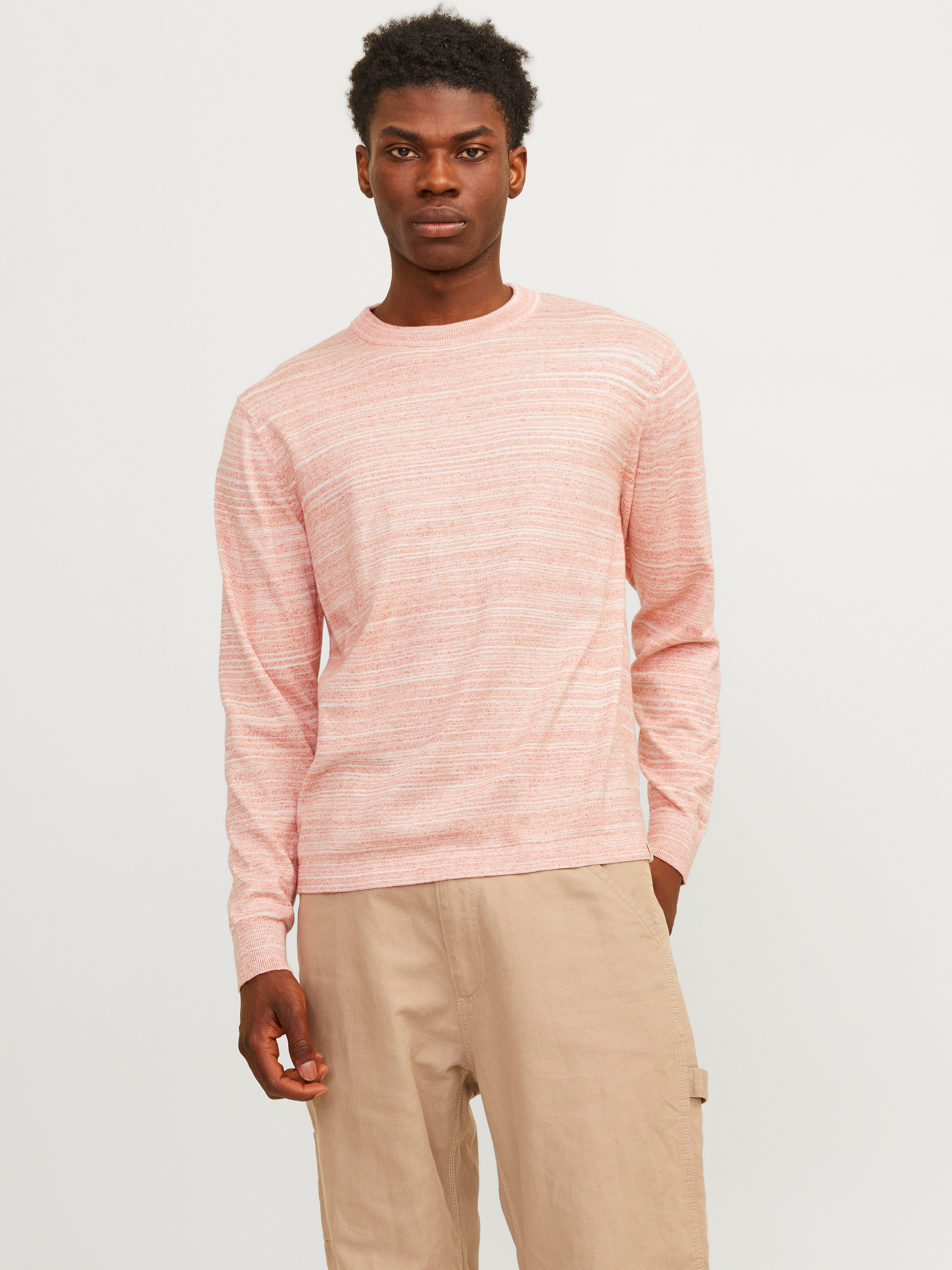 Meliert Strickpullover