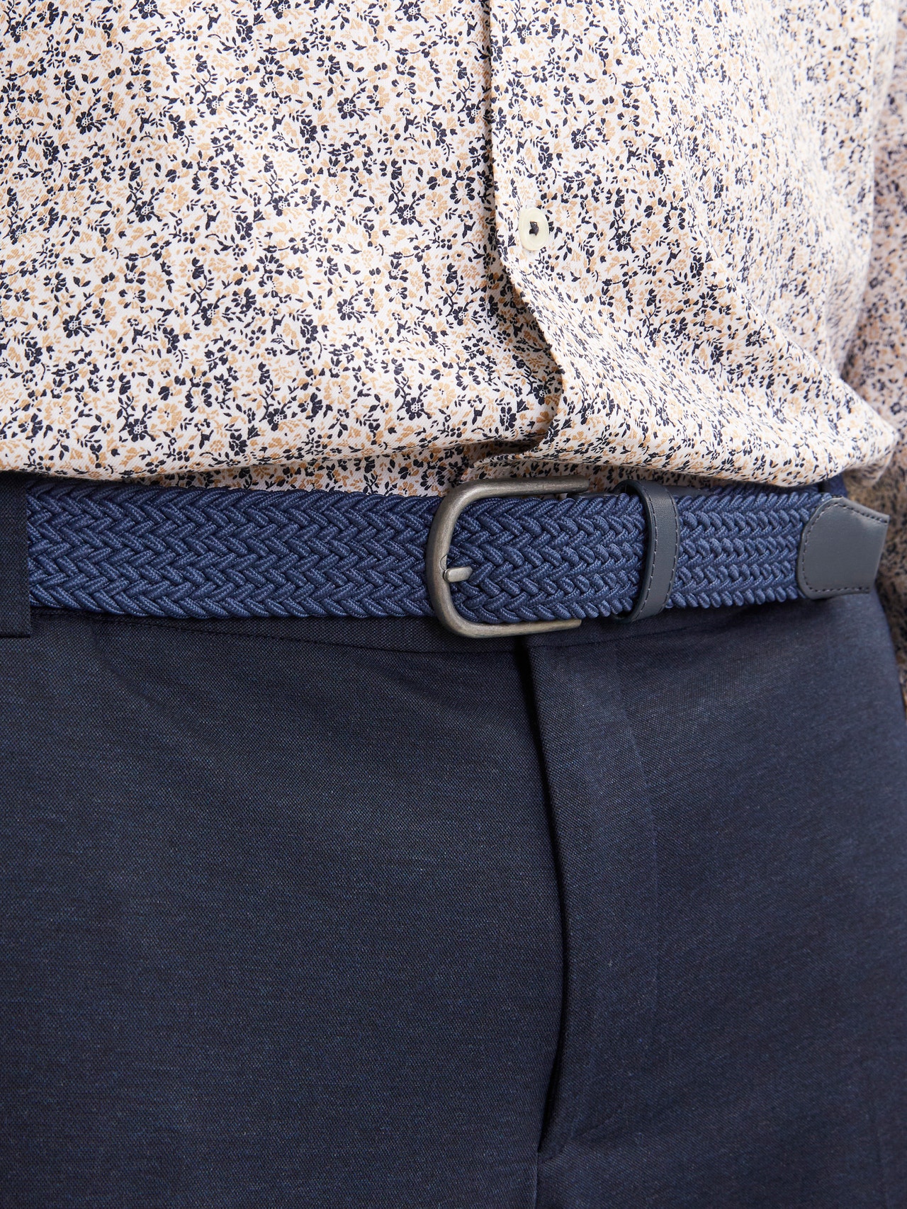Jack & Jones Plus Size Polyester Belt -Ensign Blue - 12255013