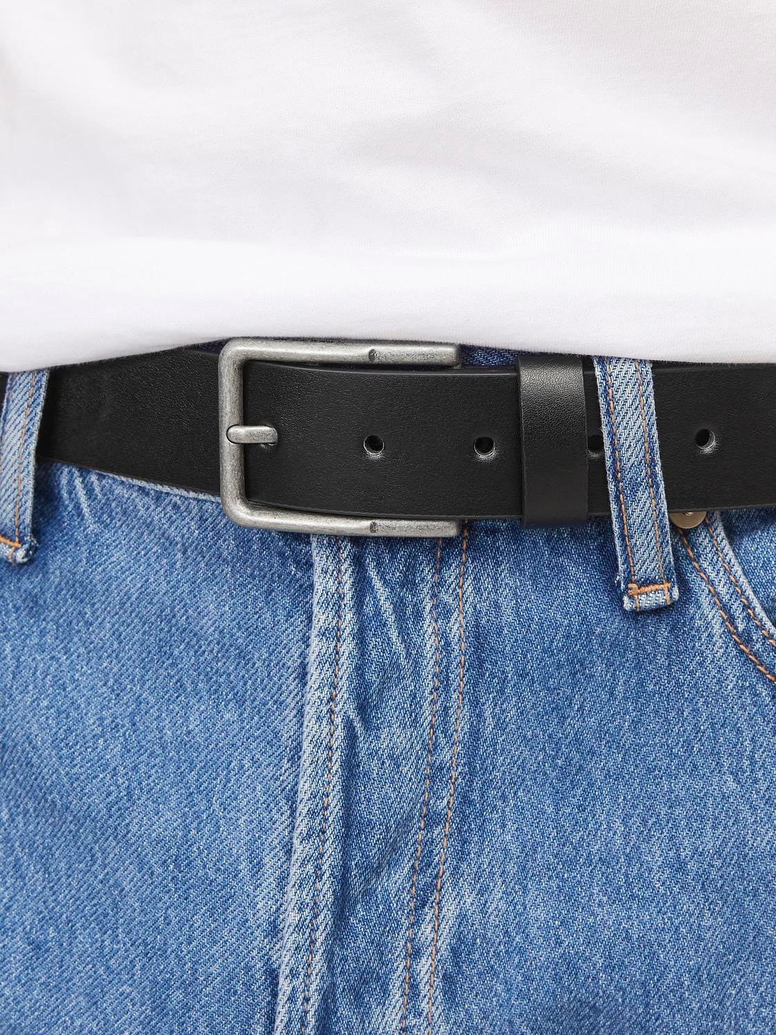 Jack & Jones Plus Size Cinturón Polyester -Black - 12255015