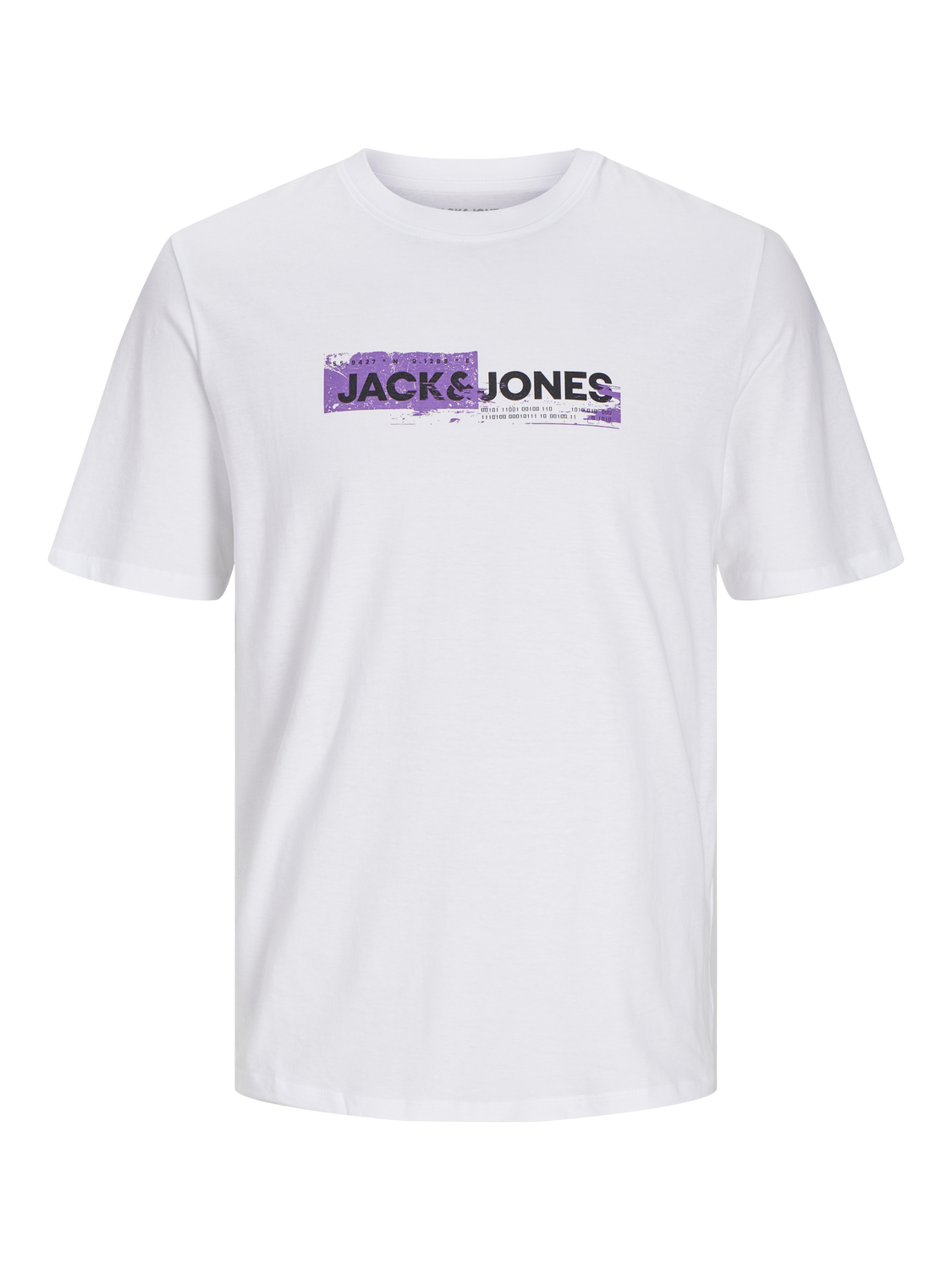 Jack & Jones T-shirt Logo Col rond -White - 12255025