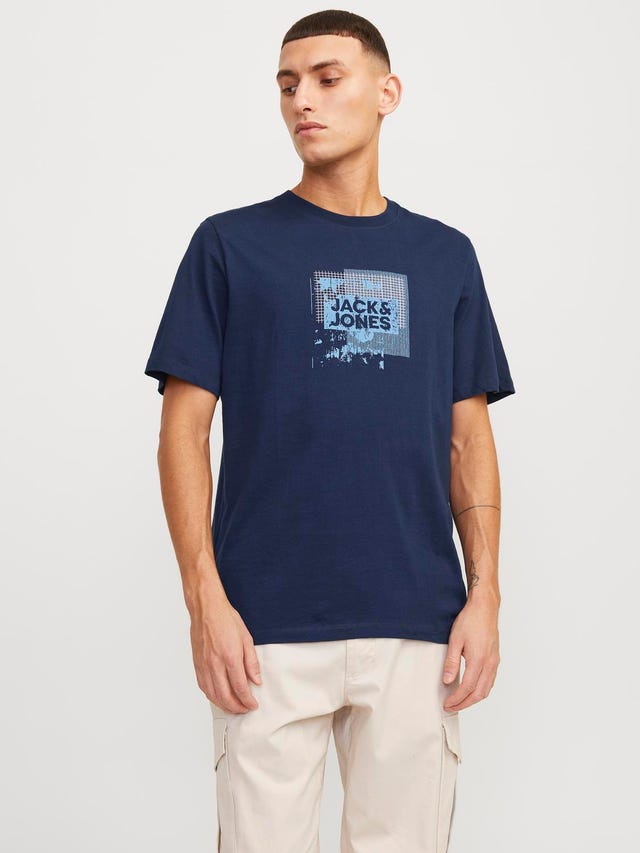 Jack & Jones Logotyp Rundringning T-shirt - 12255025