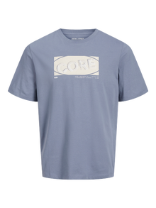 Jack & Jones Gedrukt Ronde hals T-shirt -Flint Stone - 12255026