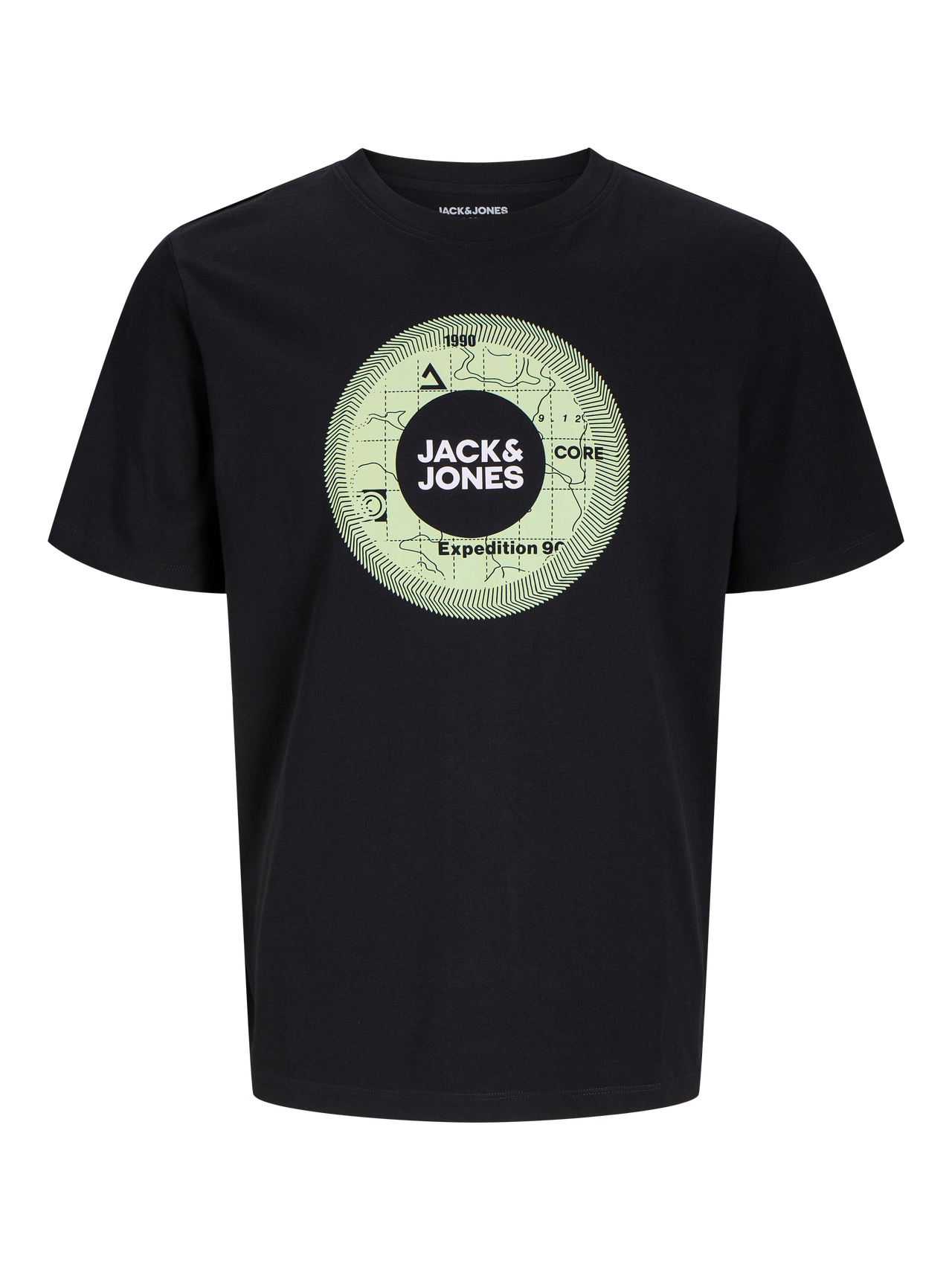 Jack & Jones Bedrukt Ronde hals T-shirt -Black - 12255026