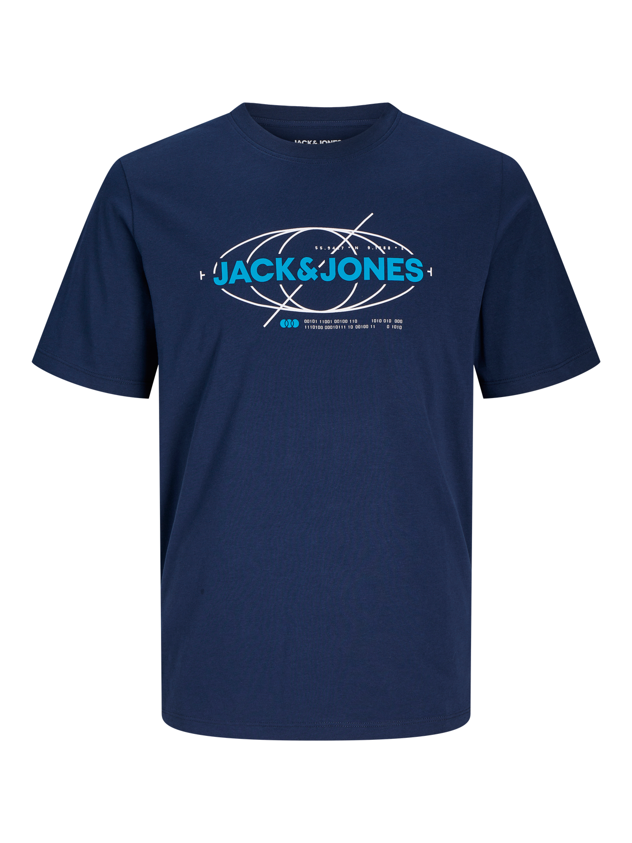Jack & Jones Gedrukt Ronde hals T-shirt -Navy Blazer - 12255026