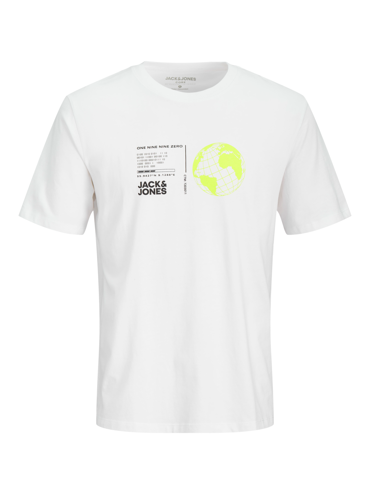 Jack & Jones Nadruk Okrągły dekolt T-shirt -White - 12255027