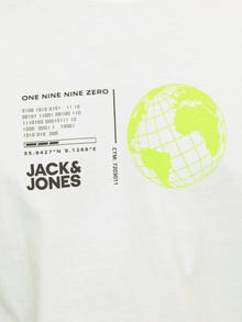 Jack & Jones Nyomott mintás Környak Trikó -White - 12255027