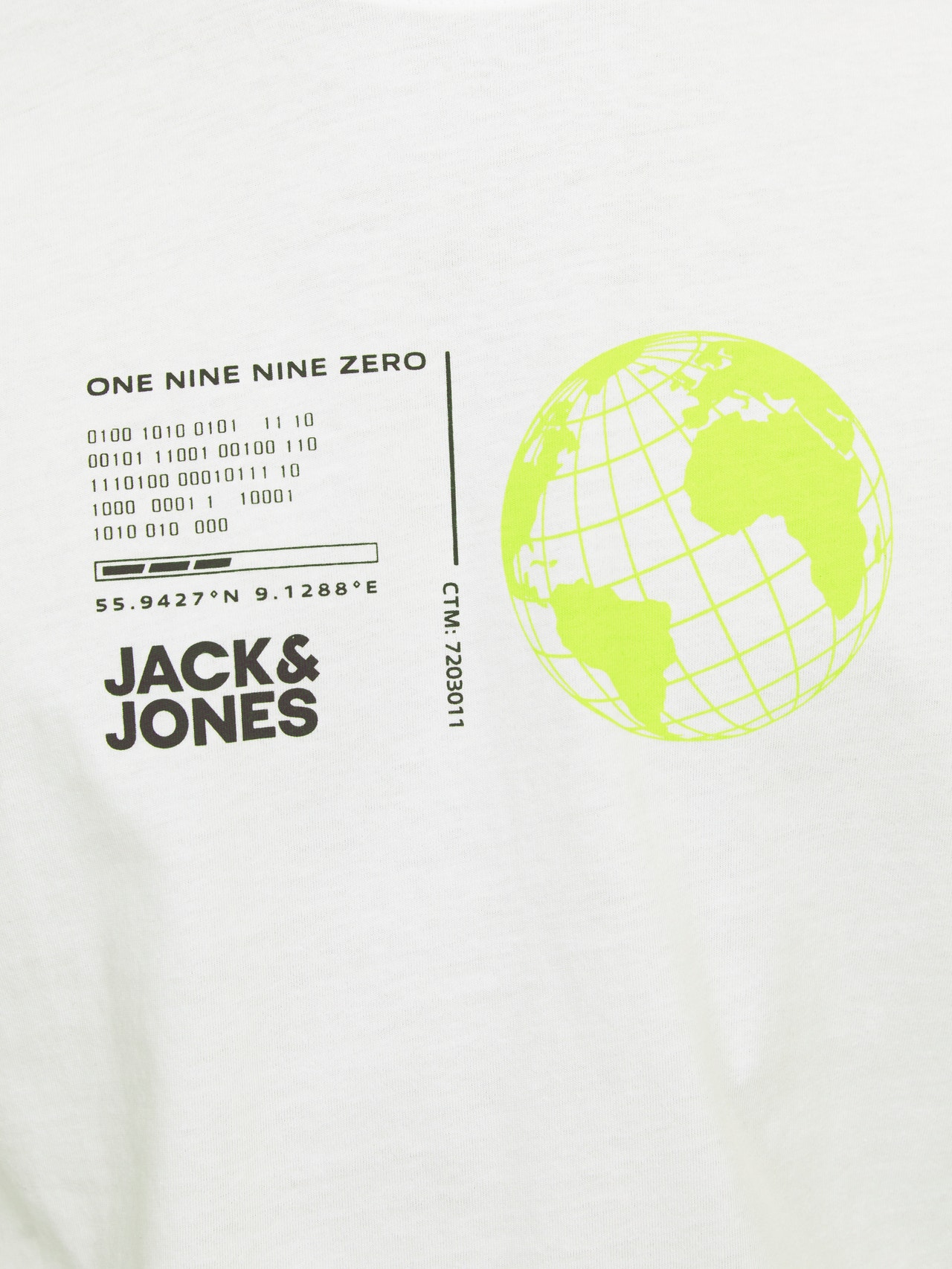 Jack & Jones Printed Crew neck T-shirt -White - 12255027