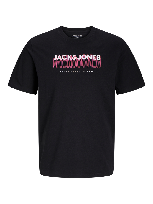 Jack & Jones Bedrukt Ronde hals T-shirt - 12255028