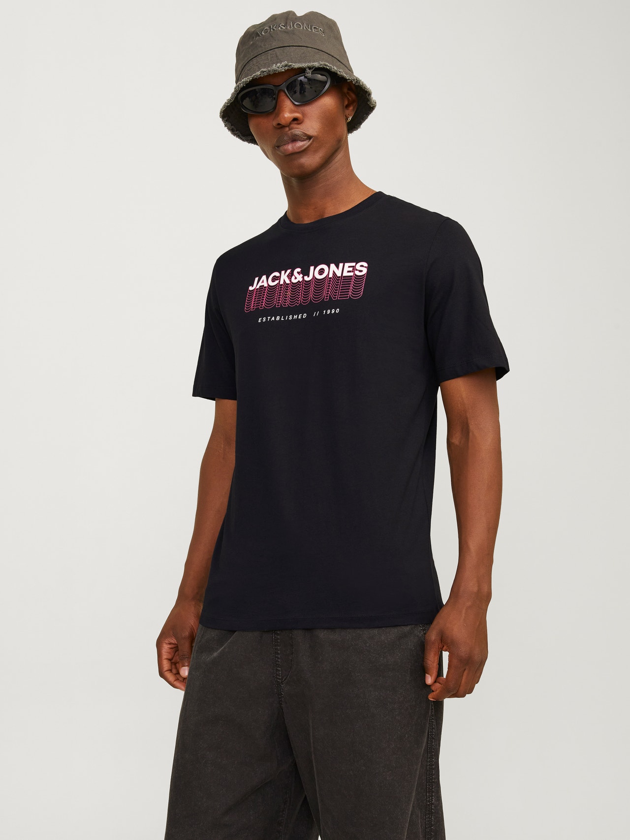 Jack & Jones T-shirt Imprimé Col rond -Black - 12255028