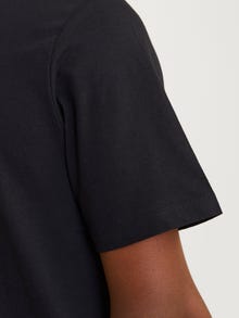 Jack & Jones Spausdintas raštas Apskritas kaklas Marškinėliai -Black - 12255028