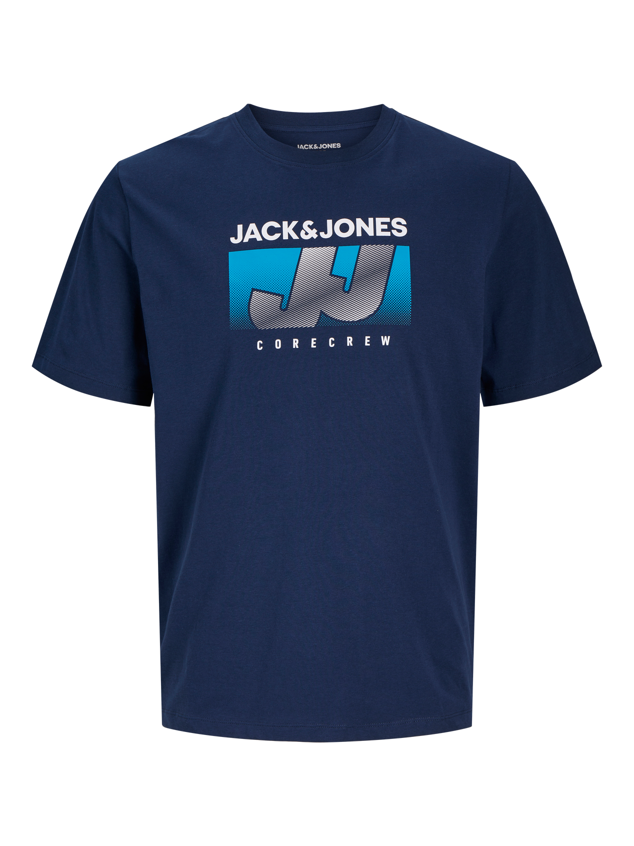 Jack & Jones Gedrukt Ronde hals T-shirt -Navy Blazer - 12255028