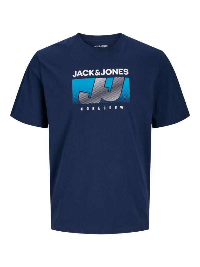 Jack & Jones Tryck Rundringning T-shirt - 12255028