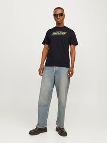 Jack & Jones Gedruckt Rundhals T-shirt -Black - 12255029