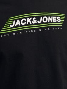 Jack & Jones Nyomott mintás Környak Trikó -Black - 12255029
