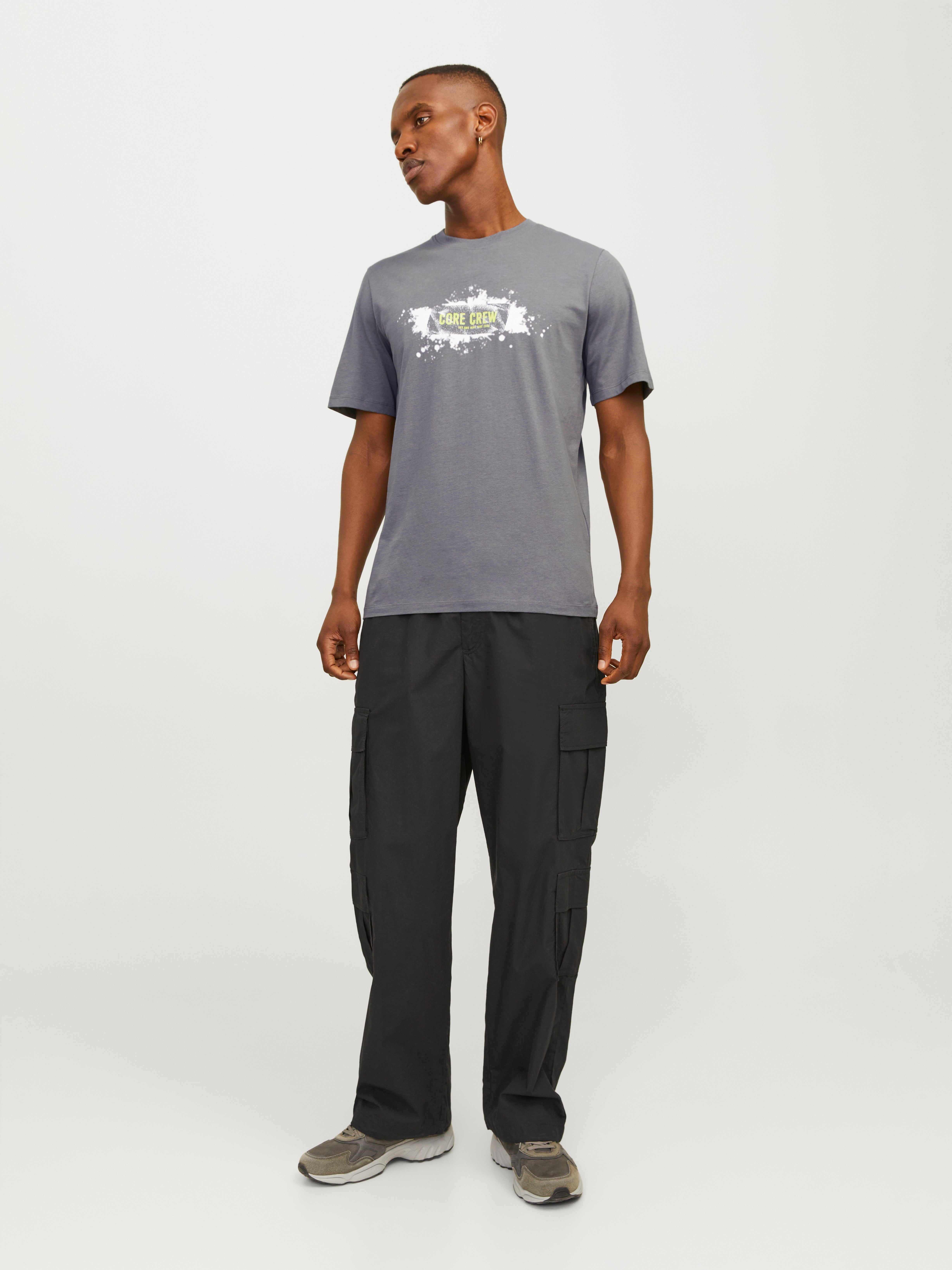 Trykk O-hals T-skjorte