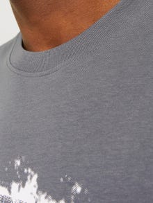 Jack & Jones Painettu Pyöreä pääntie T-paita -Gargoyle - 12255029