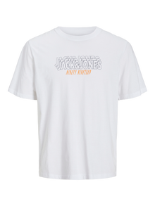 Jack & Jones T-shirt Koszulki z nadrukiem -White - 12255031