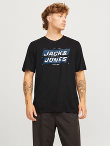 Jack & Jones T-shirt Stampato Paricollo -Black - 12255032