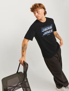 Jack & Jones T-shirt Stampato Paricollo -Black - 12255032
