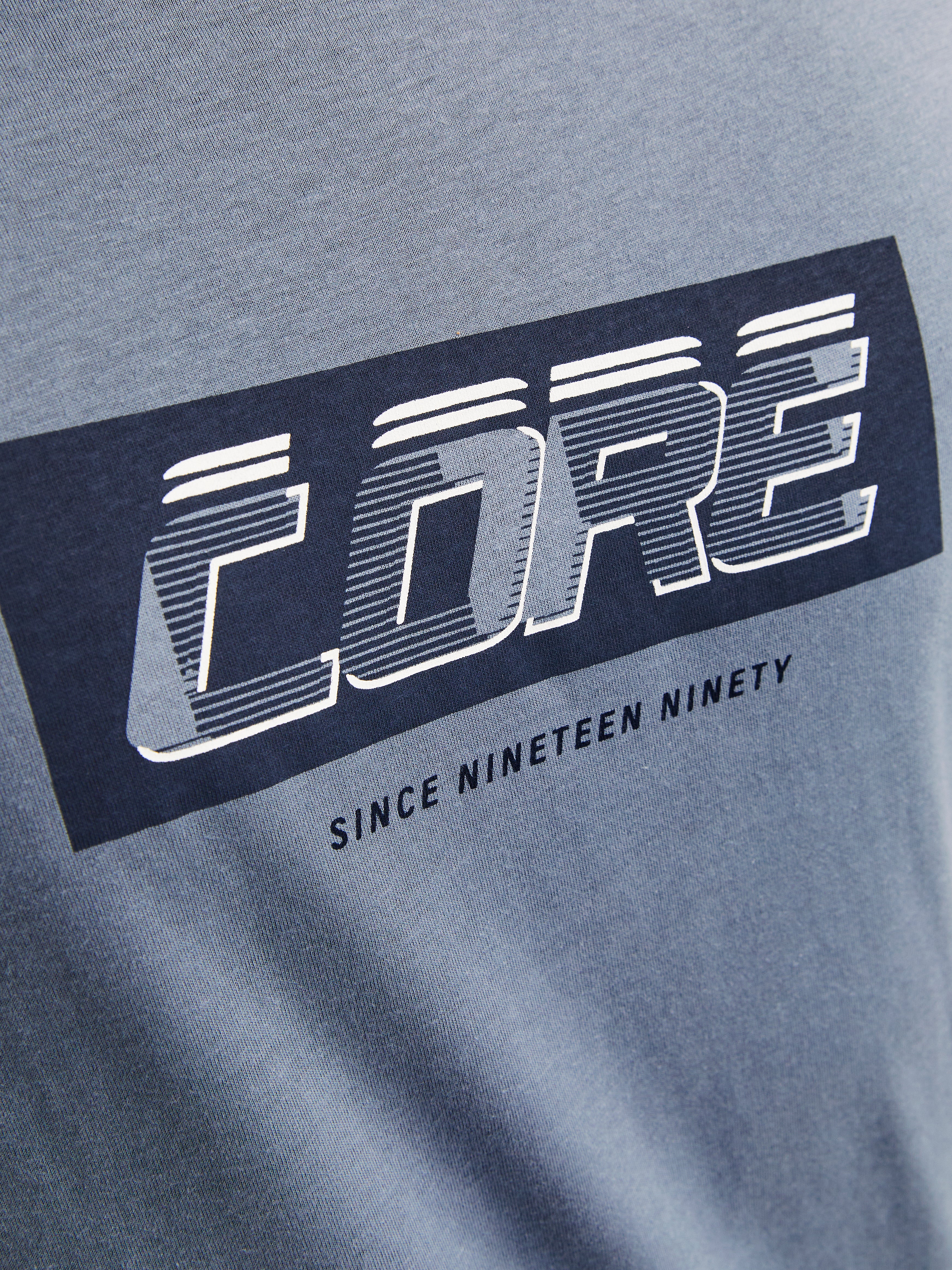 Camiseta Estampado Cuello redondo Azul intermedio Jack & Jones®