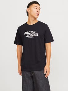 Jack & Jones Printet T-shirt -Black - 12255033