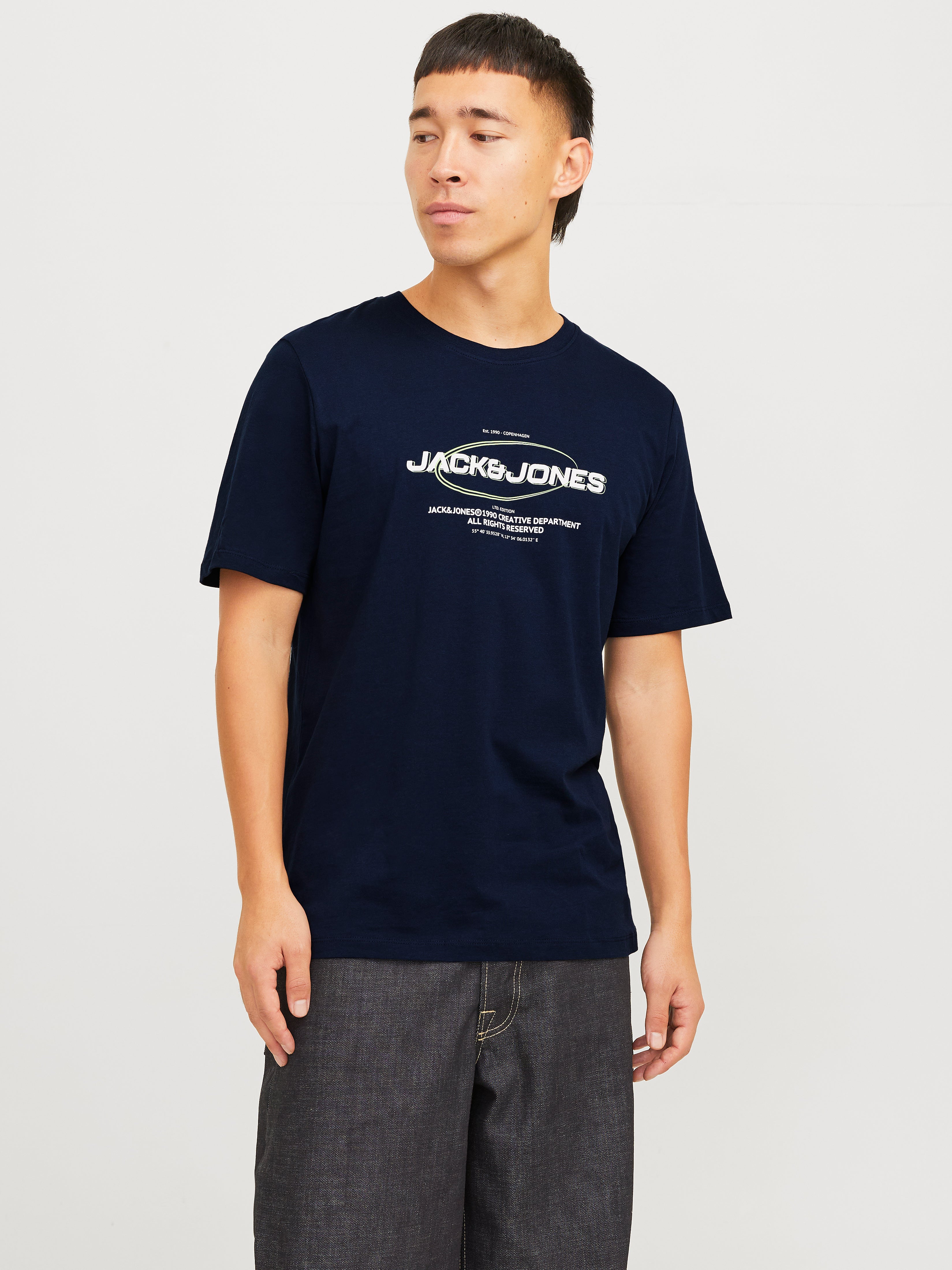 Gedruckt Rundhals T-shirt