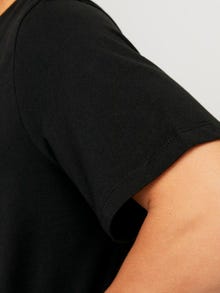 Jack & Jones T-shirt Estampar Decote Redondo -Black - 12255038