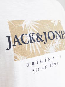 Jack & Jones Camiseta Estampado Cuello redondo -Bright White - 12255042